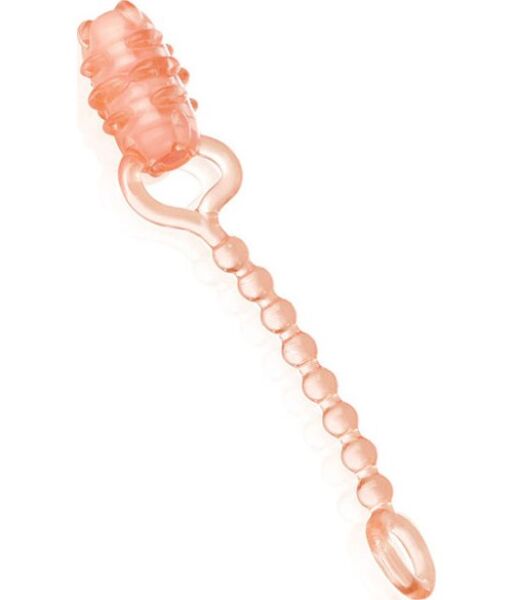 Einweg-Vibrator Screaming O Ohoney in transparentem Orange mit Mini-Vibrator und Ring