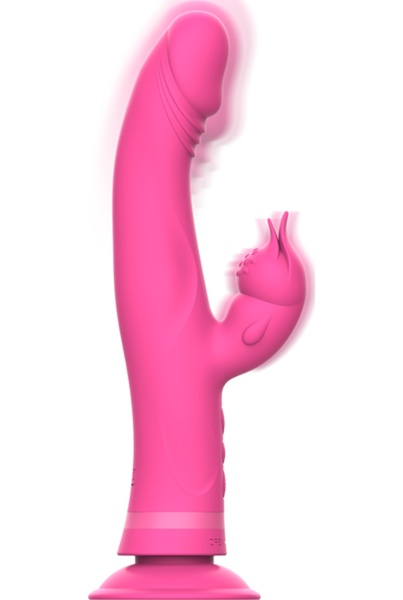 Rabbit-Vibrator Intense Julio mit Klitorisarm und Saugnapf an der Basis