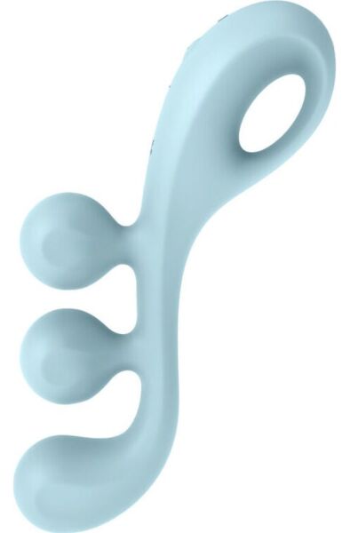 Satisfyer Tri Ball 2 Vibrator in Blau, mit drei Kugeln und dem Ring zum Festhalten