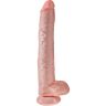 Dildo KING COCK 35.6 cm mit realistischer Optik