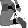 Restraints Loving Joy Hog Tie Set mit verstellbaren Fesseln