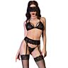 Set mit Liguero CHILIROSE CR 4467 in Schwarz L/XL