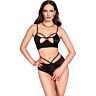 Crotchless Set Chilirose CR 4703 Schwarz Eleganz