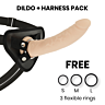 Arnes DELTACLUB mit Dildo 20 cm aus medizinischem Silikon