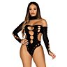 Cut Out Bodysuit Leg Avenue mit Thong-Rückseite