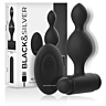 Analplug BLACK&SILVER Tucker mit Fernbedienung