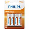 Batterien Philips AA Grösse 4er Pack