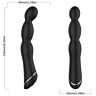 Verstellbarer Bambusvibrator in Schwarz für maximale Freude