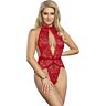 Bodys SUBBLIME Red Bodysuit mit offenen Cups