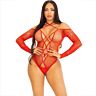 Bodystocking Leg Avenue Crotchless mit funkelndem Design