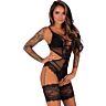 Body LIVCO CORSETTI HAWAIN LC 90665 mit transparentem Design