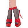 Kurze Netzsocken Music Legs für Dessous-Looks