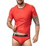 T-Shirt ANAIS MEN SOUL | Rote Mikrofaser mit perfektem Sitz