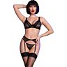 Lingerie Set ChiliRose CR 4692 mit Lingerie und Strümpfen