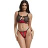 Lingerie Set SUBBLIME 955533 mit Reißverschluss und Netz