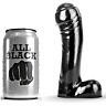 Dildo ALL BLACK 15 CM für Anfänger mit glatter Textur