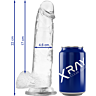 Dildo X RAY 22 cm mit realistischer Form und Ventouse