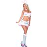 Hasenkostüm Set Music Legs S/M mit Top und Rock