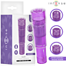 Mini-Massagegerät INTENSE FUN TOYS KURT mit 4 Aufsätzen, Lila