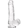 Dildo S Pleasures Jelly Transparent M mit ventosa