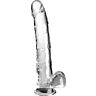 Dildo King Cock Clear mit Testikeln 24.8 cm