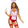 Krankenschwesterkostüm LEG AVENUE COSTUMES Rot-Weiss S