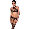 Lingerie Passion Amanda Set mit dekorativen Goldfugen
