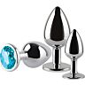Anal Plug Set S Pleasures Metal Metal MAX 3er Set
