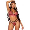 Lingerie Set Leg Avenue 81623 Strappy Design