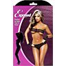 Lingerie Exposed Twilight Bikini C/Gauntlets Schwarz L/XL