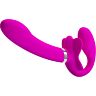 Vibratoren Pretty Love Valerie Doppel-Strap-On mit 12 Vibrationsmodi
