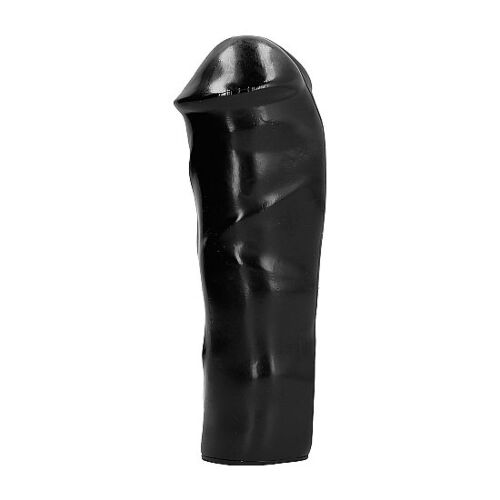 Realistischer Dildo ALL BLACK 20 cm für tiefes Eindringen