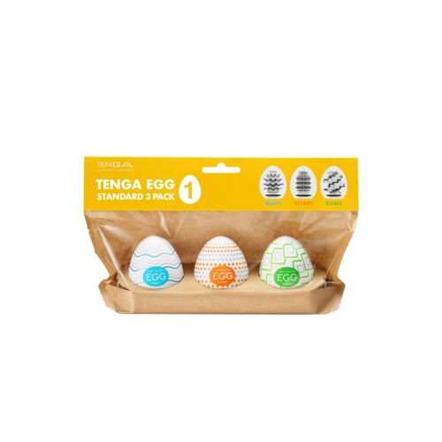 Masturbator Tenga EGG STANDARD 3 PACK I mit verschiedenen Texturen
