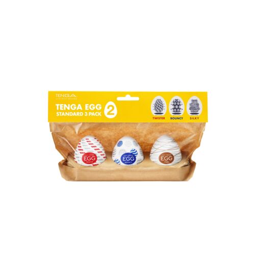 Masturbator Tenga EGG STANDARD 3 PACK II – Vielseitige Texturen