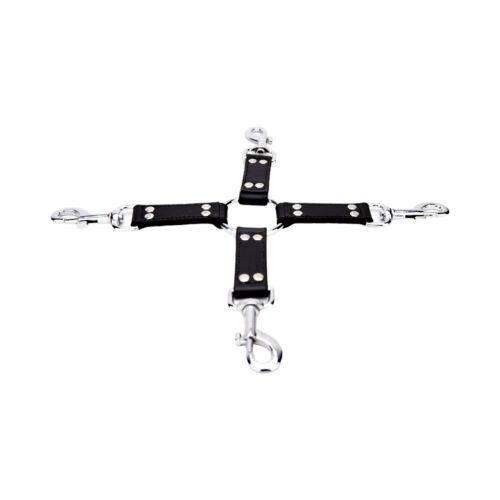 Restraints Bound Leather 4 Way Hog Tie - Hochwertige Lederbindung