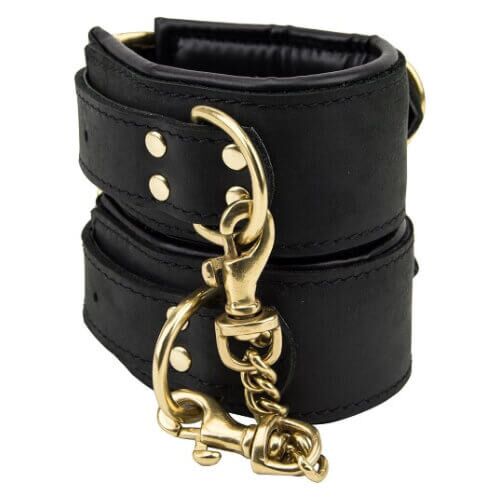 Bound Nubuck Leder Fesseln mit verstellbarem Umfang