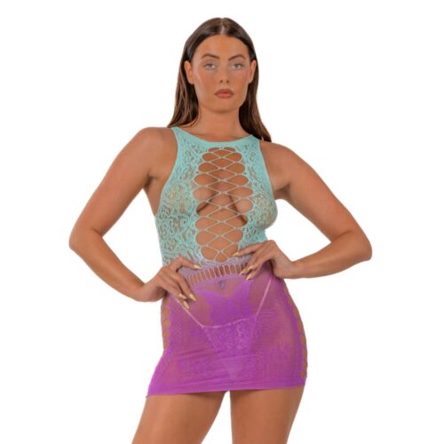 Babydoll Lace Ombre mit faux Schnürdetails