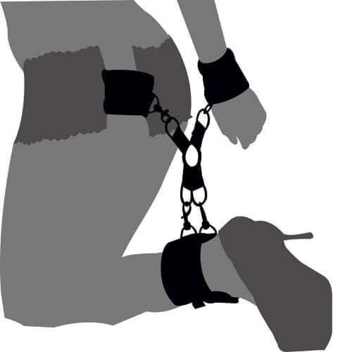 Restraints Loving Joy Hog Tie Set mit verstellbaren Fesseln