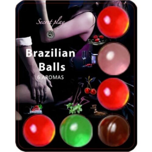 Brazilian Balls SECRETPLAY - 6 Hot Balls mit Fruchtaroma