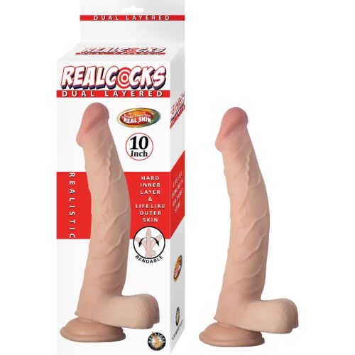 Dildo Nasstoys RealCocks Dual Layer 10 Zoll