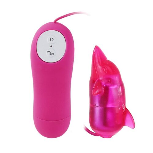 Mini Vibrator BAILE CUTE SECRET DOLFIN 12V mit kabelgebundener Steuerung