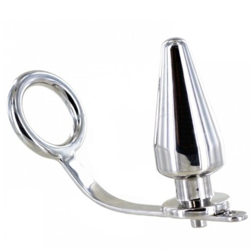Plug Anal METAL HARD mit Cockring und Stab