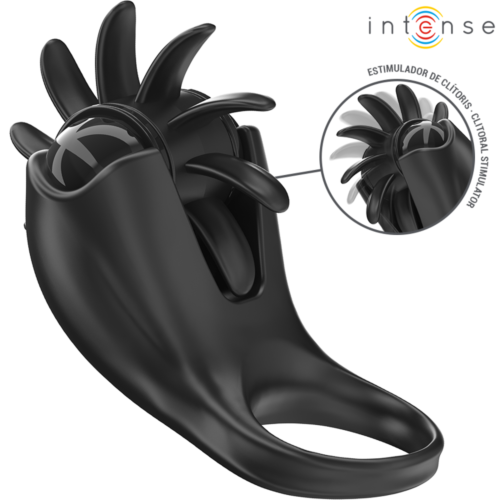 Vibrierender Ring INTENSE MABEL mit Klitorisstimulator