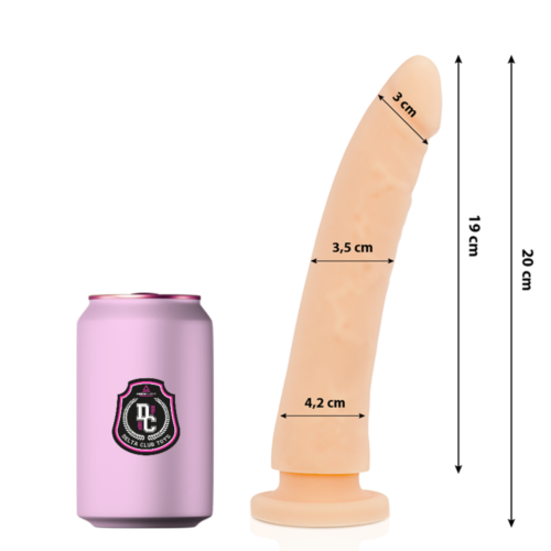 Dildo DELTACLUB 20 cm | Realistische Form aus medizinischem Silikon