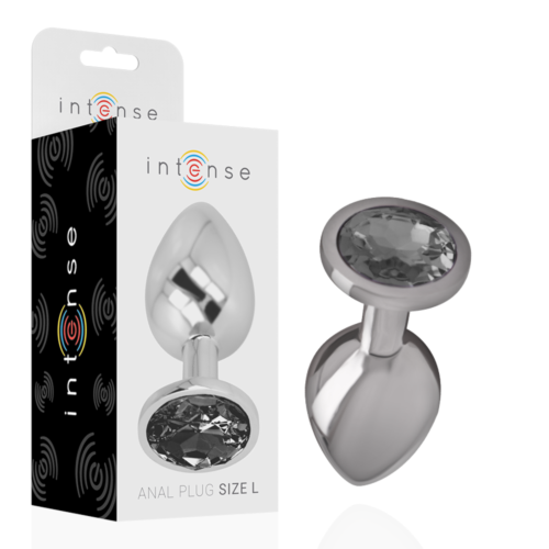 Analplug INTENSE mit Diamantjuwel Grösse L