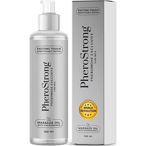 Massageöl Pherostrong 100 ml mit Feromonen für Männer
