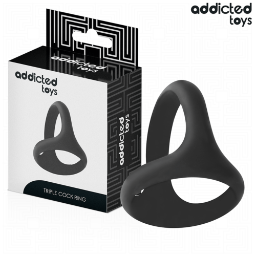 Ring ADDICTED TOYS Thick Triple mit dreifachem Design