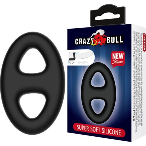 Anillo Doble Silicona CRAZY BULL para Control y Placer