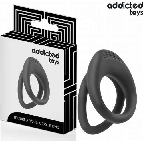Doppelt Texturiertes Penisring Addicted Toys - Luststeigernd