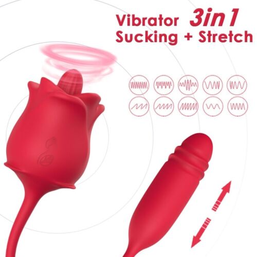 Saug- und Vibrator ARMONY - 3-in-1 mit rotem Schwanz